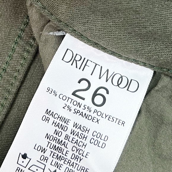 NWT Driftwood Jackie Coated Skinny Jeans in Dark Olive Green - Picture 6 of 6